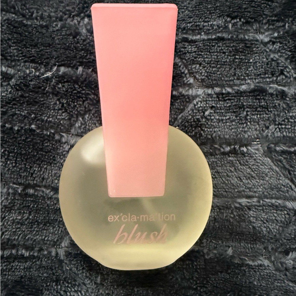 Perfume is Ex'cla-ma'tion Blush by Coty floral fragrance for women 1fl oz